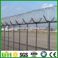 GM triangle bending welded airport fence with Y post, pvc coated airport fence